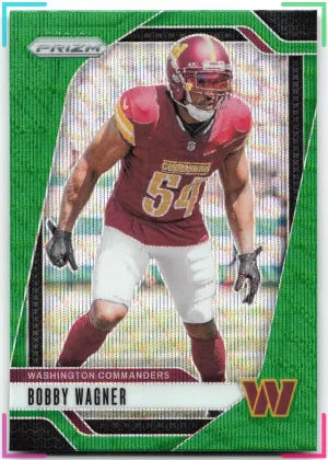 Bobby Wagner 2024 Panini Prizm Green Wave Commanders