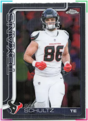 Dalton Schultz 2025 Topps Chrome Houston Texans