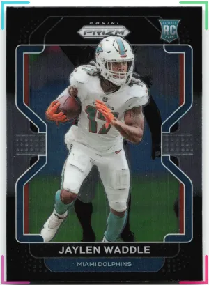 Jaylen Waddle RC 2021 Panini Chronicles Prizm Black Dolphins