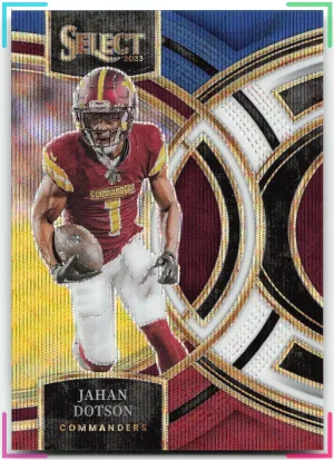 Jahan Dotson 2023 Panini Select Tri-Color Prizm #/225 Commanders