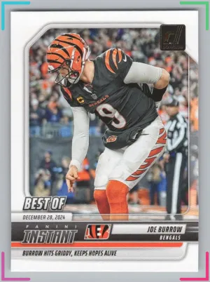 Joe Burrow 2025 Donruss Best of Instant Bengals