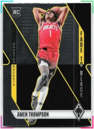 Amen Thompson 2023-24 Panini Phoenix Fade To Black Rockets
