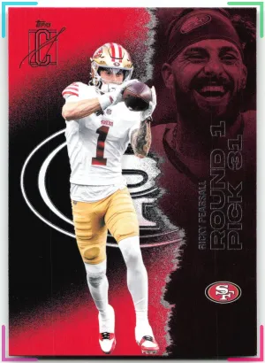 Ricky Pearsall 2025 Topps Signature Class Red & Black 49ers