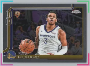 Will Richard RC 2025-26 Topps Chrome Warriors