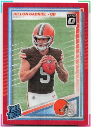 Dillon Gabriel Rookie 2025 Donruss Optic Rated Rookies Preview Red Wave Browns