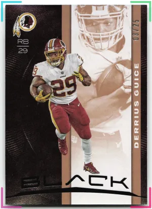 Derrius Guice 2019 Panini Black Copper #/25 Redskins