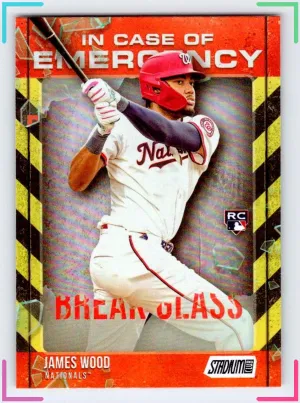 James Wood 2025 Stadium Club In Case of Emergency Nationals