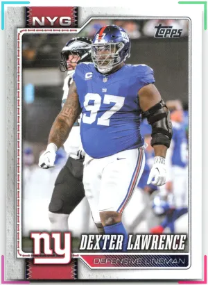 Dexter Lawrence 2026 Topps Flagship Giants