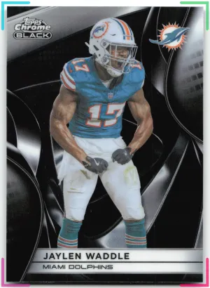 Jaylen Waddle 2025 Topps Chrome Black Dolphins
