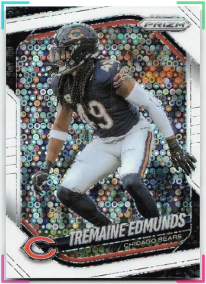 Tremaine Edmunds 2025 Panini Prizm White Disco Bears