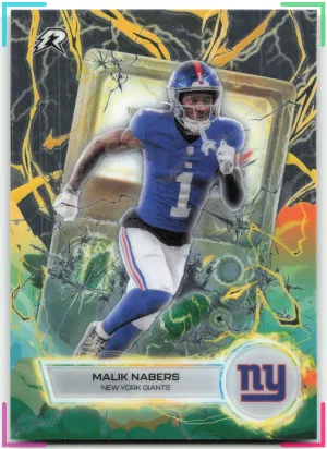 Malik Nabers 2025 Topps Resurgence Voltaic Giants