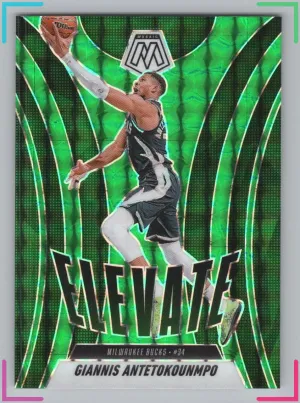 Giannis Antetokounmpo 2024-25 Panini Mosaic Elevate Mosaic Green Bucks