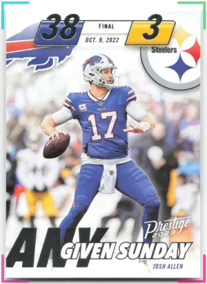Josh Allen 2023 Panini Prestige Any Given Sunday Bills