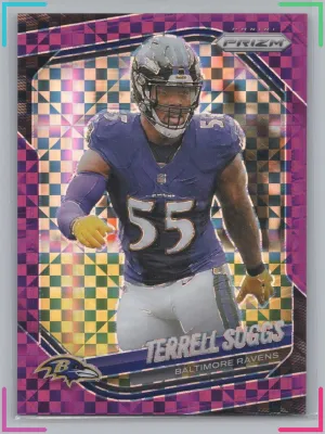 Terrell Suggs 2025 Panini Prizm Purple Power #/49 Baltimore Ravens