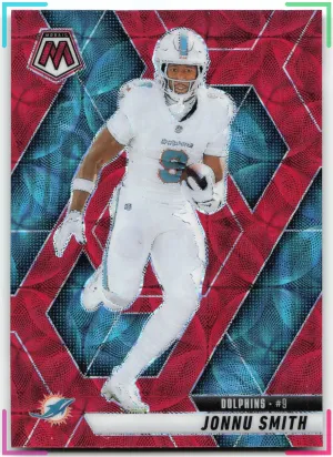 Jonnu Smith 2025 Panini Mosaic Red Scope Dolphins
