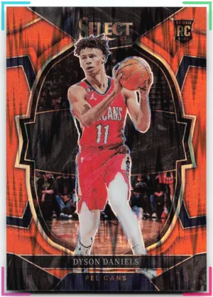 Dyson Daniels Rookie 2022-23 Panini Select Orange Flash Prizms Pelicans