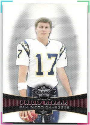 Philip Rivers 2006 Topps Triple Threads #/1199 Chargers