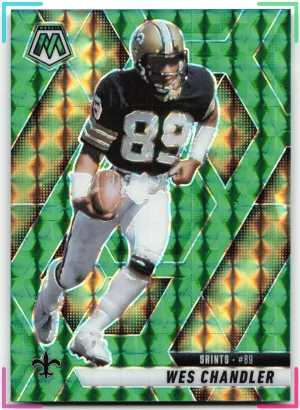 Wes Chandler 2025 Panini Mosaic Mosaic Green Saints