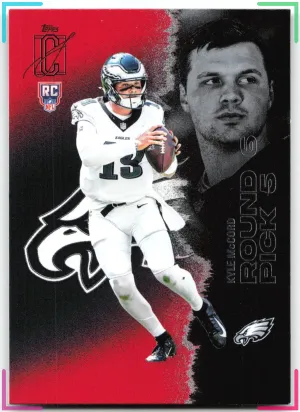 Kyle McCord RC 2025 Topps Signature Class Red & Black Eagles