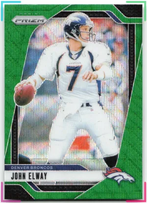 John Elway 2024 Panini Prizm Green Wave Broncos