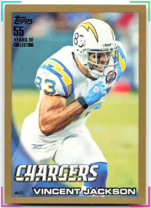 Vincent Jackson 2010 Topps Gold #/2010 Chargers