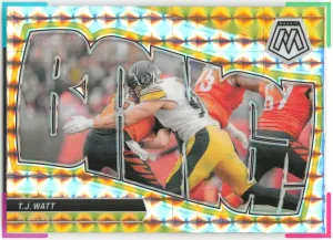 T.J. Watt 2024 Panini Mosaic Bang! Mosaic Steelers