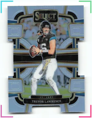 Trevor Lawrence 2023 Panini Select Silver Prizm Die Cut Jaguars