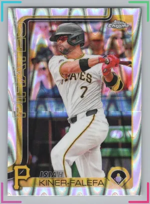 Isiah Kiner-Falefa 2025 Topps Chrome Raywave Refractor Pirates