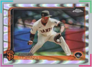 Marco Luciano 2025 Topps Chrome Raywave Refractor Giants