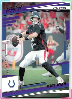 Matt Ryan 2022 Panini Prestige Xtra Points Purple #/199 Colts