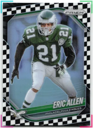 Eric Allen 2024 Panini Prizm Black and White Checker Eagles