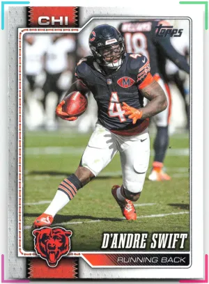 D’Andre Swift 2026 Topps Flagship Bears