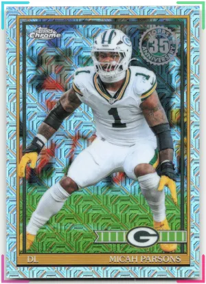 Micah Parsons 2026 Topps Flagship 1991 35th Anniversary Chrome Packers