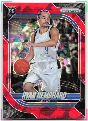 Ryan Nembhard RC 2025-26 Panini Prizm Red Ice Prizm Mavericks