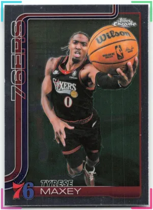 Tyrese Maxey 2025-26 Topps Chrome Update 76ers