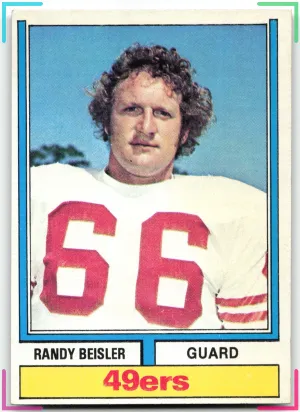 Randy Beisler RC 1974 Topps 49ers