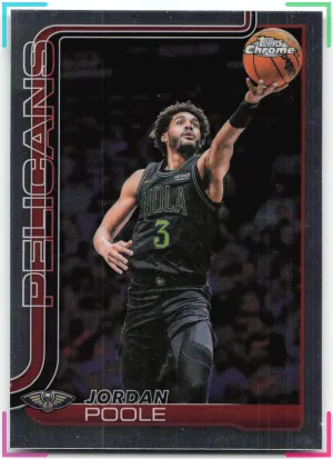 Jordan Poole 2025-26 Topps Chrome Update Pelicans