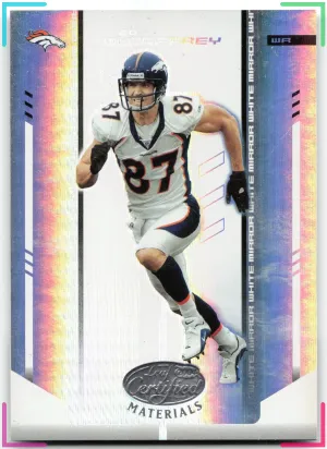 Ed McCaffrey 2004 Leaf Certified Materials Mirror White #/150 Broncos
