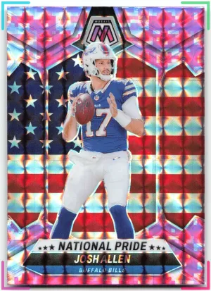 Josh Allen 2024 Panini Mosaic Mosaic Camo Pink Bills