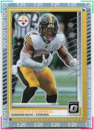 Kenneth Gainwell 2025 Donruss Optic Team Logo Steelers
