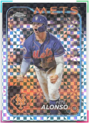 Pete Alonso 2024 Topps Chrome X-Fractors Mets