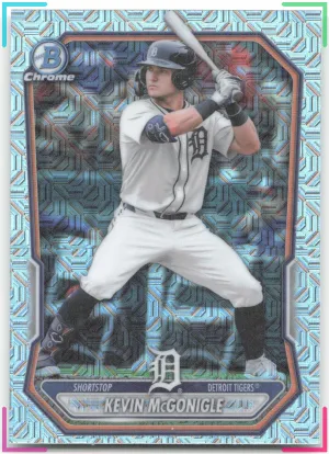 Kevin McGonigle 2026 Bowman Chrome Prospects Mojo Refractor Tigers