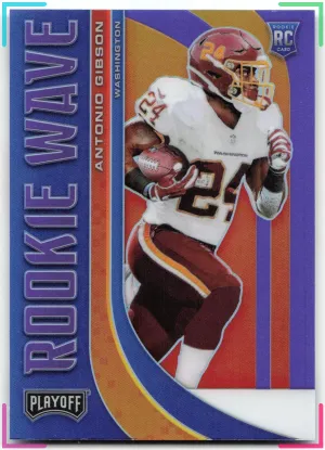 Antonio Gibson 2020 Panini Playoff Rookie Wave Purple Football Team