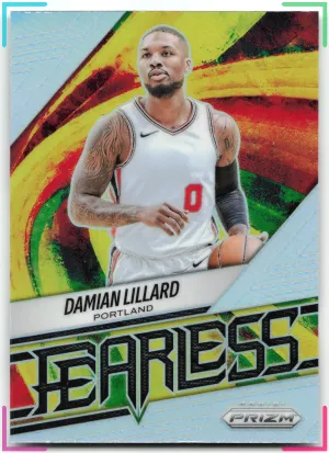 Damian Lillard 2025-26 Panini Prizm Fearless Prizm Silver Trail Blazers