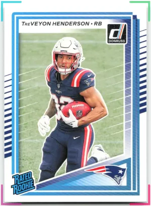 TreVeyon Henderson RC 2025 Donruss Patriots