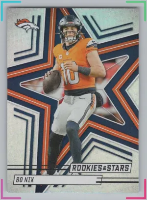 Bo Nix 2025 Panini Rookies & Stars Preferred Broncos