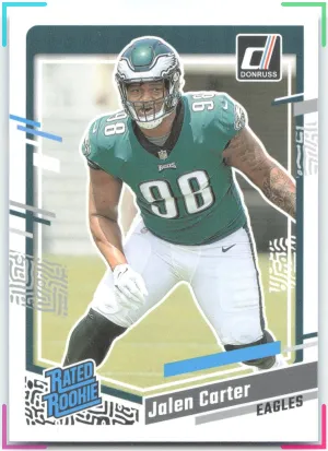 Jalen Carter Rookie 2023 Donruss Philadelphia Eagles
