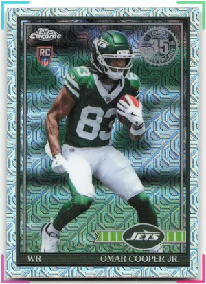 Omar Cooper Jr. 2026 Topps Flagship 1991 35th Anniversary Rookies Chrome Jets