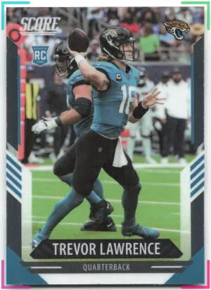 Trevor Lawrence RC 2021 Panini Chronicles Score Update Rookies Silver Jaguars
