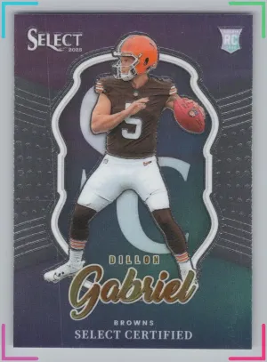 Dillon Gabriel Rookie 2025 Panini Select Select Certified Rookies Browns